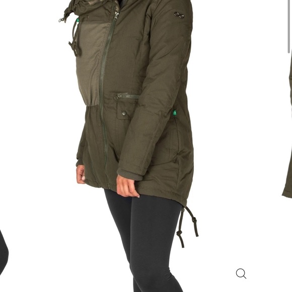 SOLD - Maternity Winter Jacket by Modern Eternity. Medium Maternity 3 in 1 Coat - Picture 13 of 16